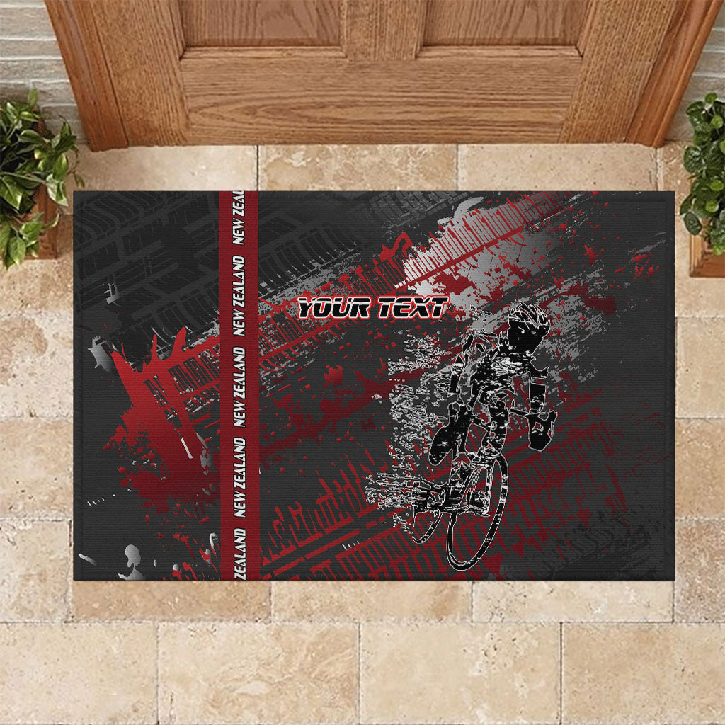 Personalised Cycling New Zealand Rubber Doormat Aotearoa Pride Sportswear