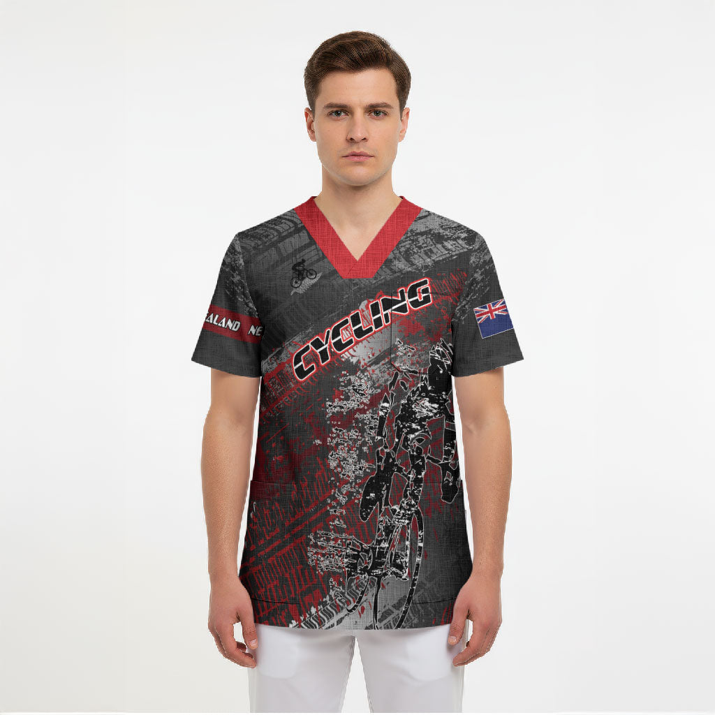 Personalised Cycling New Zealand Scrub Top Aotearoa Pride Sportswear
