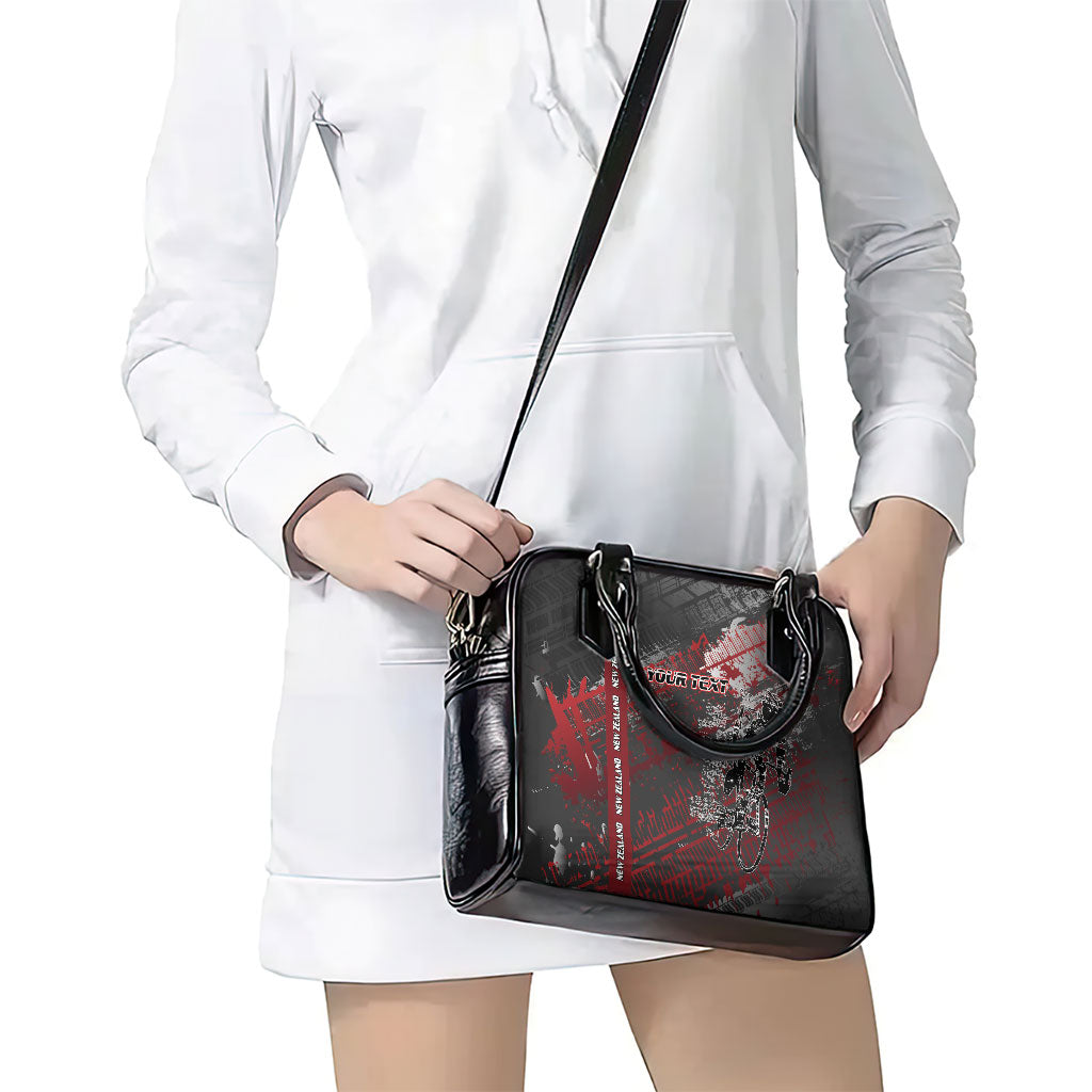 Personalised Cycling New Zealand Shoulder Handbag Aotearoa Pride Sportswear