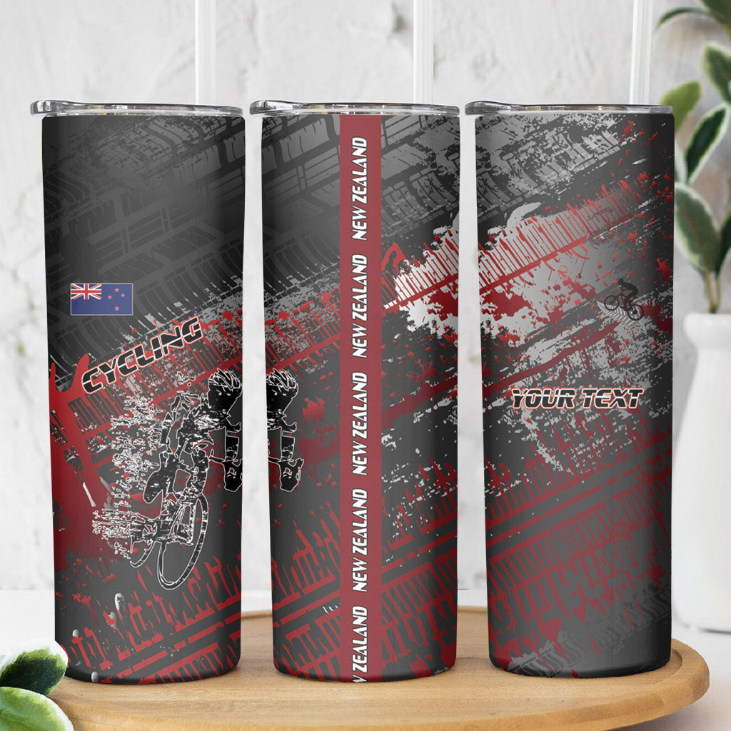 Personalised Cycling New Zealand Skinny Tumbler Aotearoa Pride Sportswear