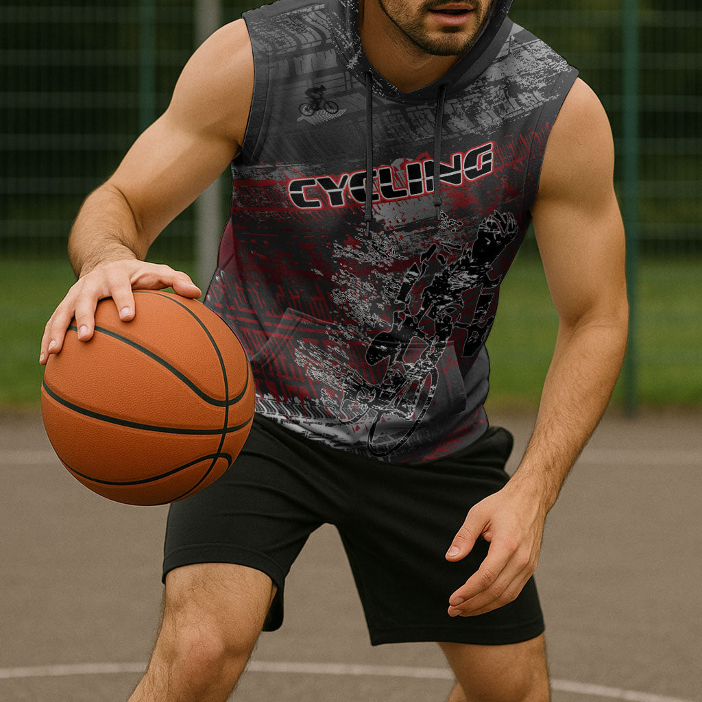 Personalised Cycling New Zealand Sleeveless Hoodie Aotearoa Pride Sportswear LT22 - Polynesian Pride