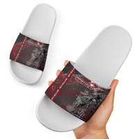 Personalised Cycling New Zealand Slide Sandals Aotearoa Pride Sportswear