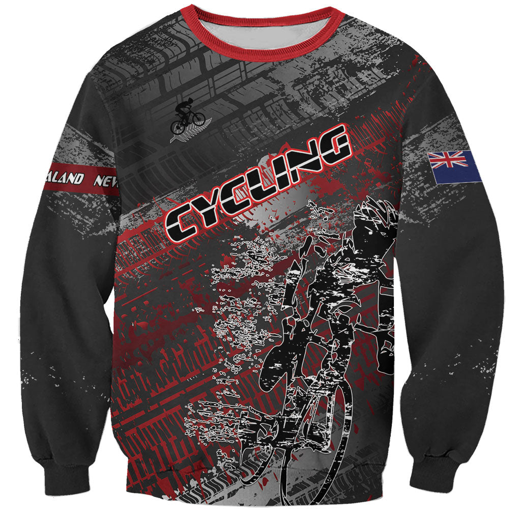Personalised Cycling New Zealand Sweatshirt Aotearoa Pride Sportswear