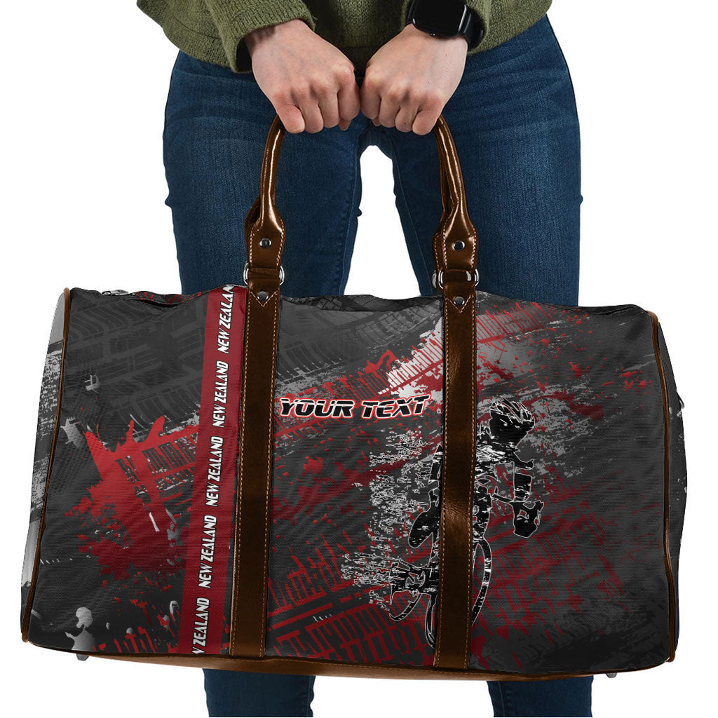 Personalised Cycling New Zealand Travel Bag Aotearoa Pride Sportswear LT22 Red - Polynesian Pride