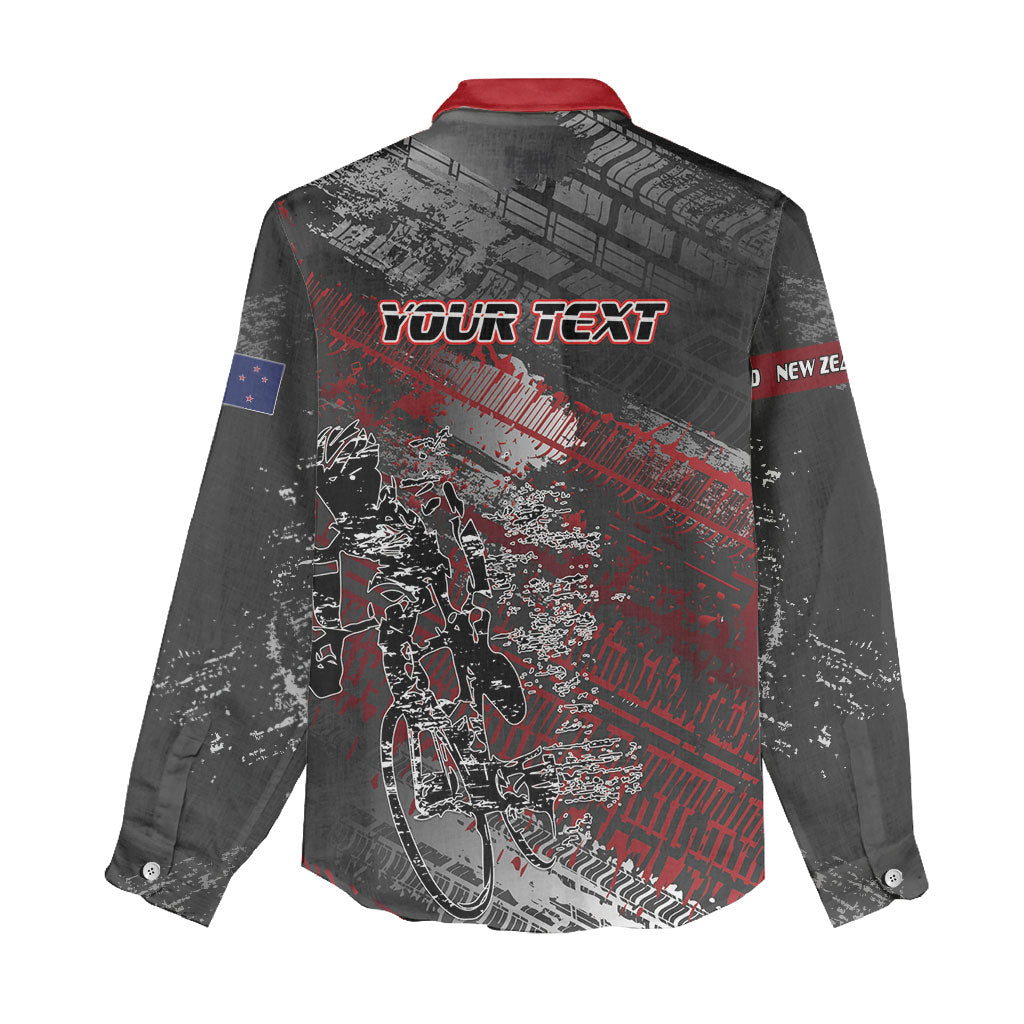 Personalised Cycling New Zealand Women Casual Shirt Aotearoa Pride Sportswear
