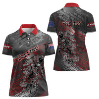 Personalised Cycling New Zealand Women Polo Shirt Aotearoa Pride Sportswear