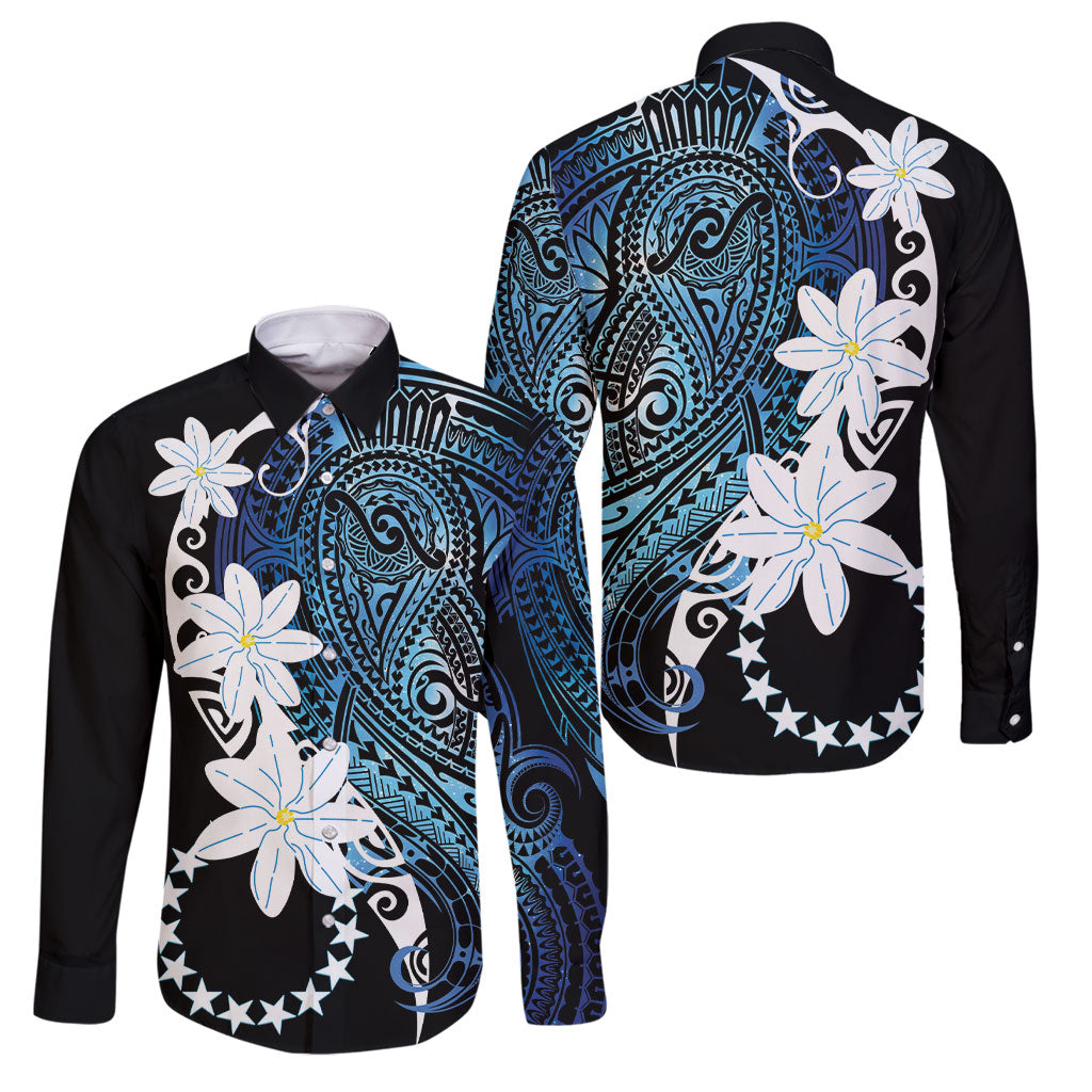 Cook Islands Maori Language Week Family Matching Short Sleeve Bodycon Dress and Hawaiian Shirt Tiare Maori Kuki Airani Blue Pattern