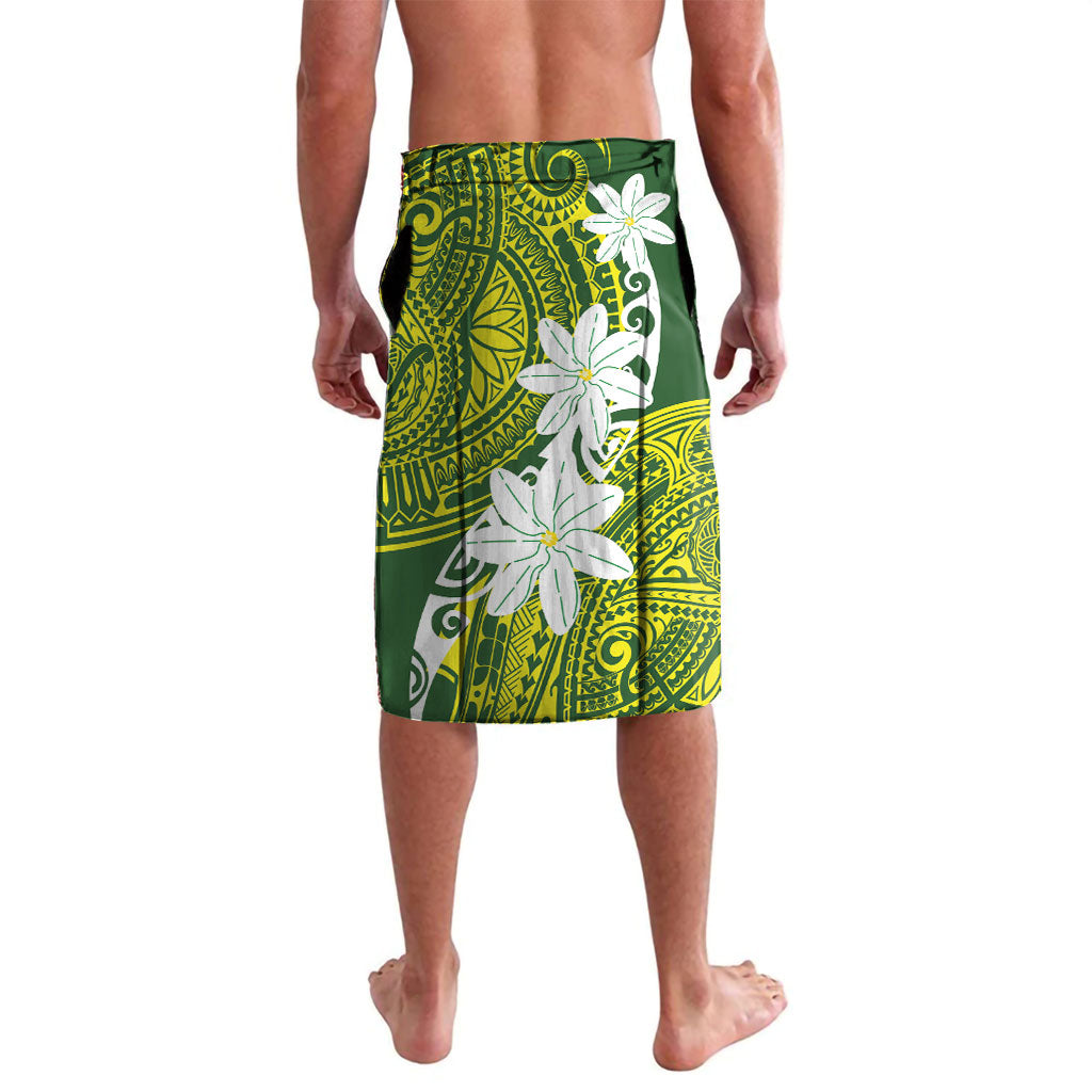 Cook Islands Maori Language Week Lavalava Tiare Maori Kuki Airani Green Pattern