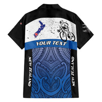 Personalised Cycling New Zealand Family Matching Off Shoulder Maxi Dress and Hawaiian Shirt Aotearoa Map Fern Maori Pattern LT22 - Polynesian Pride