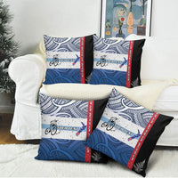 Personalised Cycling New Zealand Pillow Cover Aotearoa Map Fern Maori Pattern LT22 - Polynesian Pride