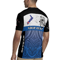 Personalised Cycling New Zealand Rugby Jersey Aotearoa Map Fern Maori Pattern LT22 - Polynesian Pride