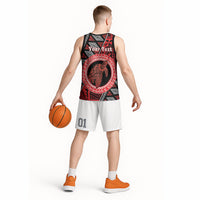 Personalised Tonga Language Week Basketball Jersey Heilala Turtle Malo E Lelei