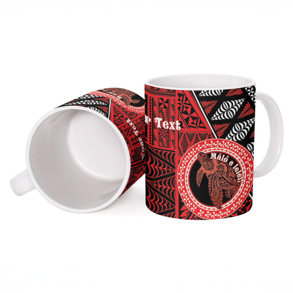 Personalised Tonga Language Week Ceramic Mug Heilala Turtle Malo E Lelei