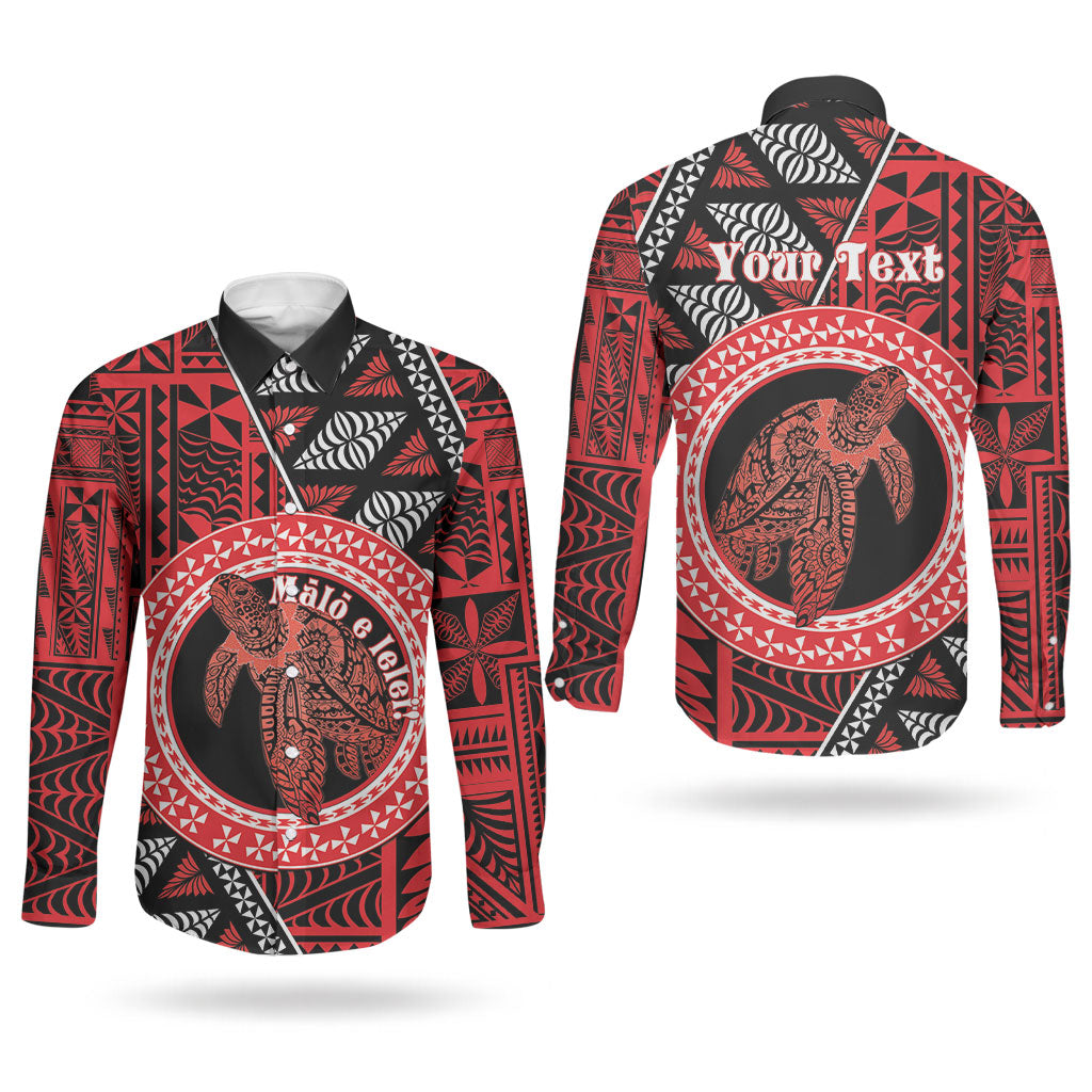 Personalised Tonga Language Week Couples Matching Off Shoulder Short Dress and Long Sleeve Button Shirt Heilala Turtle Malo E Lelei