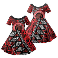 Personalised Tonga Language Week Family Matching Tank Maxi Dress and Hawaiian Shirt Heilala Turtle Malo E Lelei