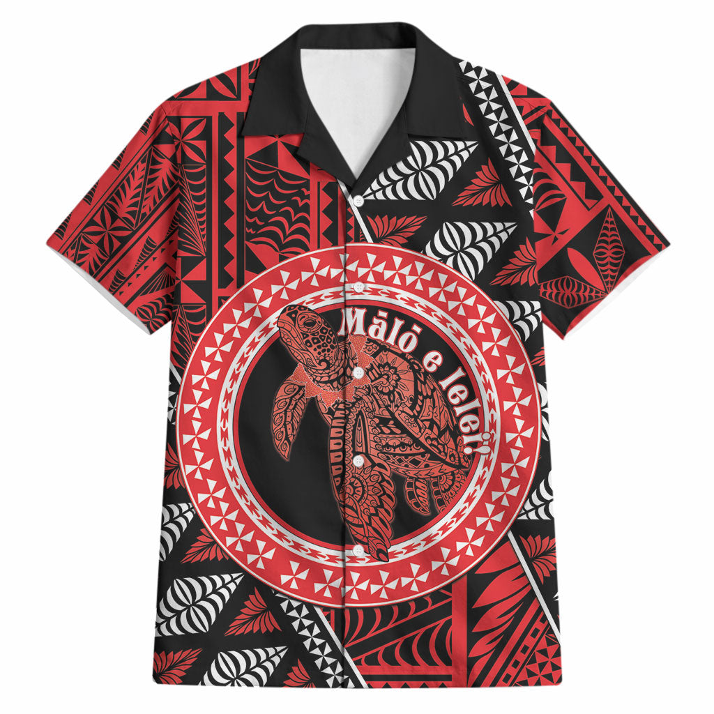 Personalised Tonga Language Week Hawaiian Shirt Heilala Turtle Malo E Lelei