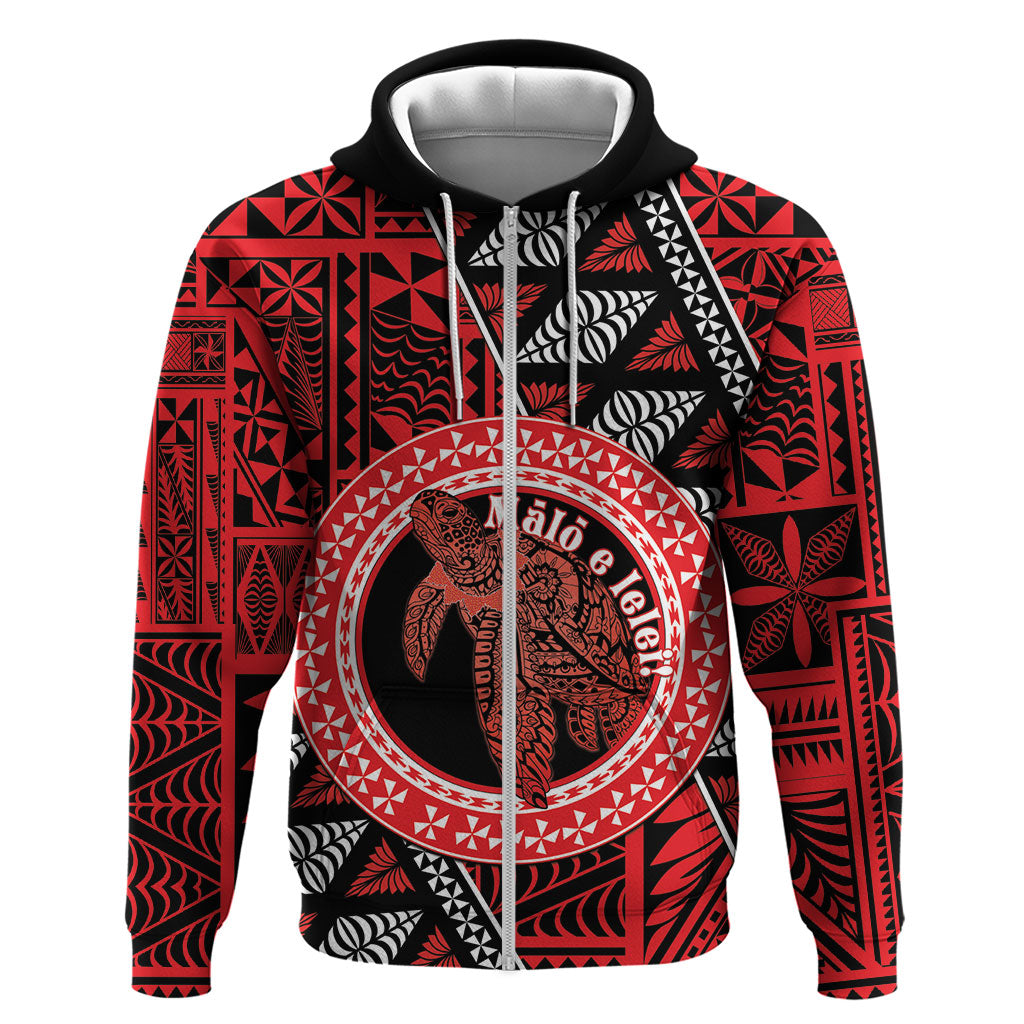 Personalised Tonga Language Week Hoodie Heilala Turtle Malo E Lelei