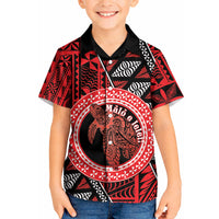 Personalised Tonga Language Week Kid Hawaiian Shirt Heilala Turtle Malo E Lelei