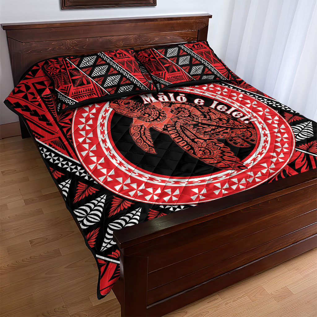 Tonga Language Week Quilt Bed Set Heilala Turtle Malo E Lelei