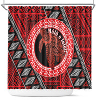 Tonga Language Week Shower Curtain Heilala Turtle Malo E Lelei