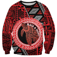 Personalised Tonga Language Week Sweatshirt Heilala Turtle Malo E Lelei