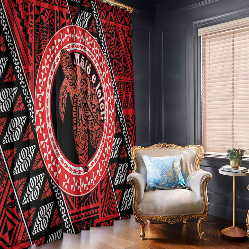 Tonga Language Week Window Curtain Heilala Turtle Malo E Lelei