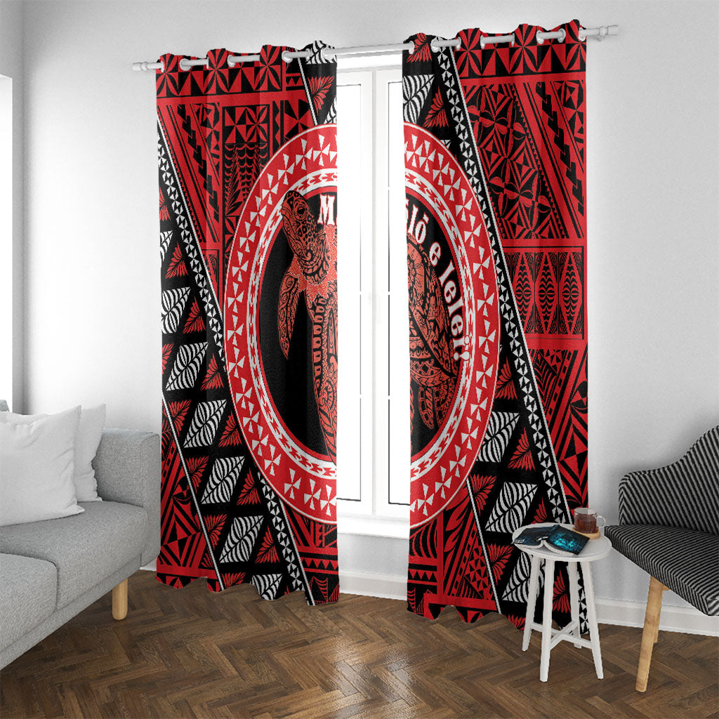 Tonga Language Week Window Curtain Heilala Turtle Malo E Lelei