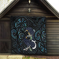New Zealand Huia Bird Quilt Paua Shell Maori Pattern