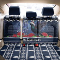 New Zealand Tui Bird Christmas Back Car Seat Cover Pohutukawa Xmas Tree Meri Kirihimete LT22 - Polynesian Pride
