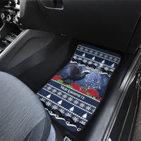 New Zealand Tui Bird Christmas Car Mats Pohutukawa Xmas Tree Meri Kirihimete LT22 - Polynesian Pride