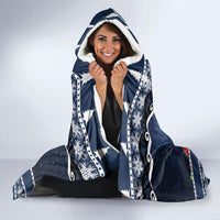 New Zealand Tui Bird Christmas Hooded Blanket Pohutukawa Xmas Tree Meri Kirihimete LT22 - Polynesian Pride