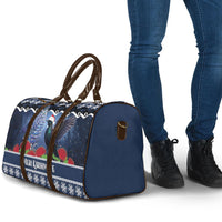 New Zealand Tui Bird Christmas Travel Bag Pohutukawa Xmas Tree Meri Kirihimete LT22 - Polynesian Pride