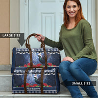 New Zealand Tui Bird Christmas Travel Bag Pohutukawa Xmas Tree Meri Kirihimete LT22 - Polynesian Pride