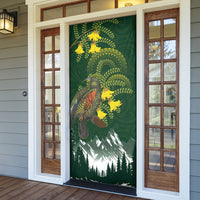 Kea Bird Kowhai New Zealand Door Cover Mountain Landscape Maori Art LT22 - Polynesian Pride