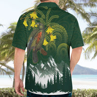 Kea Bird Kowhai New Zealand Hawaiian Shirt Mountain Landscape Maori Art LT22 - Polynesian Pride