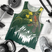 Kea Bird Kowhai New Zealand Men Tank Top Mountain Landscape Maori Art LT22 - Polynesian Pride