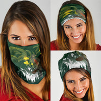Kea Bird Kowhai New Zealand Neck Gaiter Mountain Landscape Maori Art LT22 - Polynesian Pride
