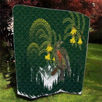 Kea Bird Kowhai New Zealand Quilt Mountain Landscape Maori Art LT22 - Polynesian Pride
