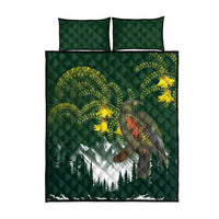 Kea Bird Kowhai New Zealand Quilt Bed Set Mountain Landscape Maori Art LT22 - Polynesian Pride