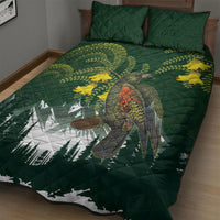 Kea Bird Kowhai New Zealand Quilt Bed Set Mountain Landscape Maori Art LT22 - Polynesian Pride