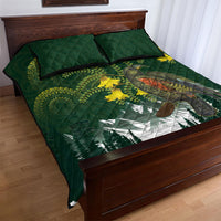 Kea Bird Kowhai New Zealand Quilt Bed Set Mountain Landscape Maori Art LT22 - Polynesian Pride
