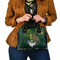 Kea Bird Kowhai New Zealand Shoulder Handbag Mountain Landscape Maori Art LT22 - Polynesian Pride