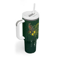 Kea Bird Kowhai New Zealand Tumbler With Handle Mountain Landscape Maori Art LT22 - Polynesian Pride