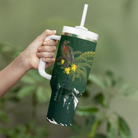 Kea Bird Kowhai New Zealand Tumbler With Handle Mountain Landscape Maori Art LT22 - Polynesian Pride