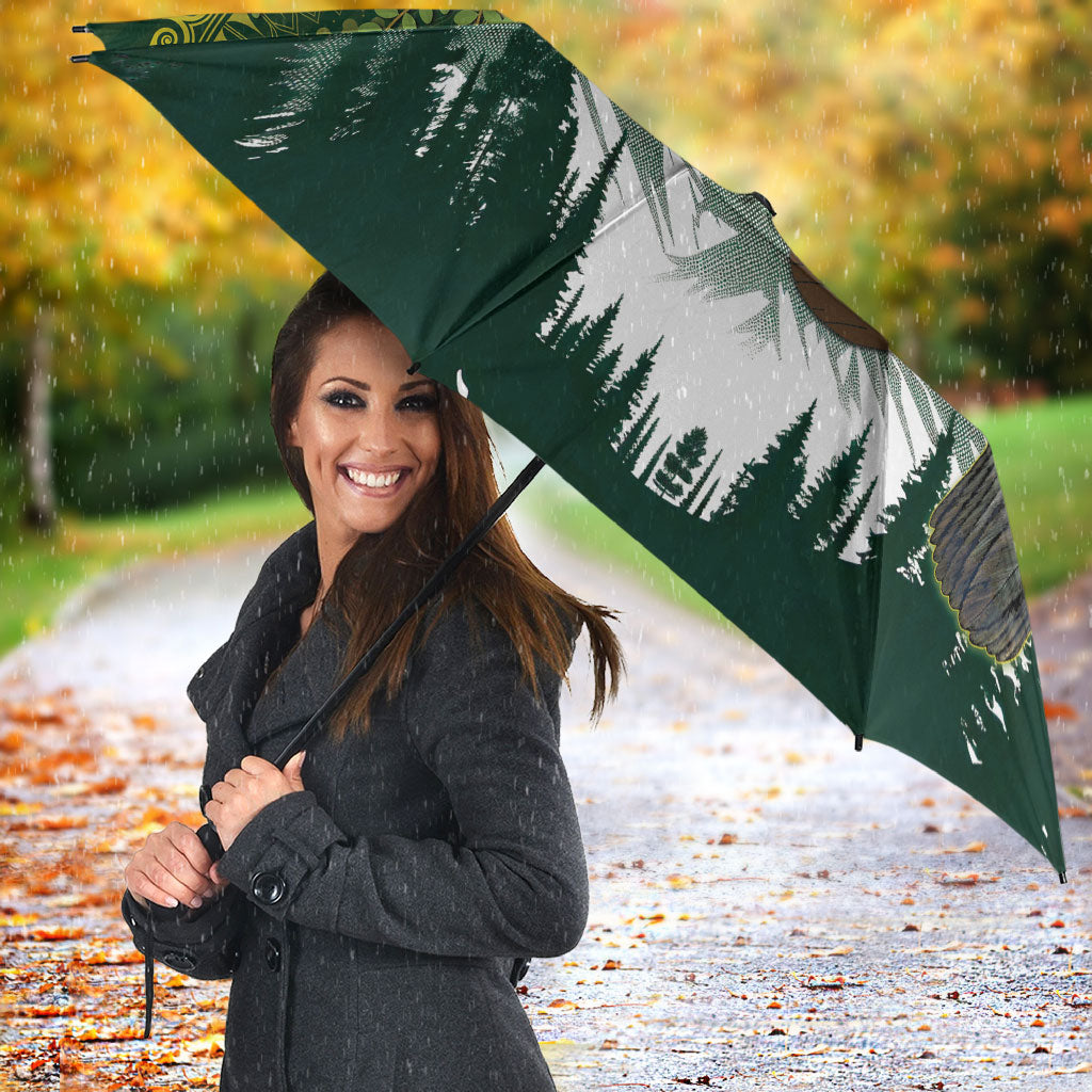 Kea Bird Kowhai New Zealand Umbrella Mountain Landscape Maori Art LT22 - Polynesian Pride