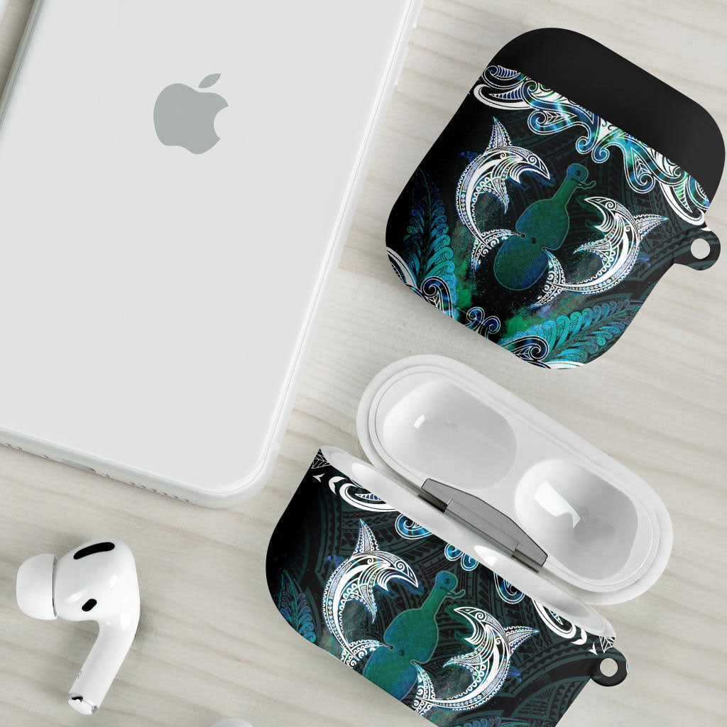 New Zealand Kotiate Weapon AirPods Case Aotearoa Mango Paua Shell Maori Pattern LT22 - Polynesian Pride
