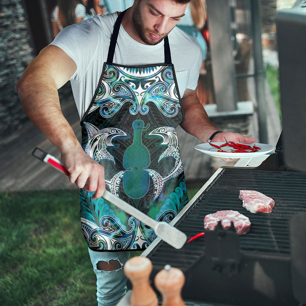 New Zealand Kotiate Weapon Apron Aotearoa Mango Paua Shell Maori Pattern LT22 - Polynesian Pride