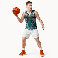 New Zealand Kotiate Weapon Basketball Jersey Aotearoa Mango Paua Shell Maori Pattern LT22 - Polynesian Pride