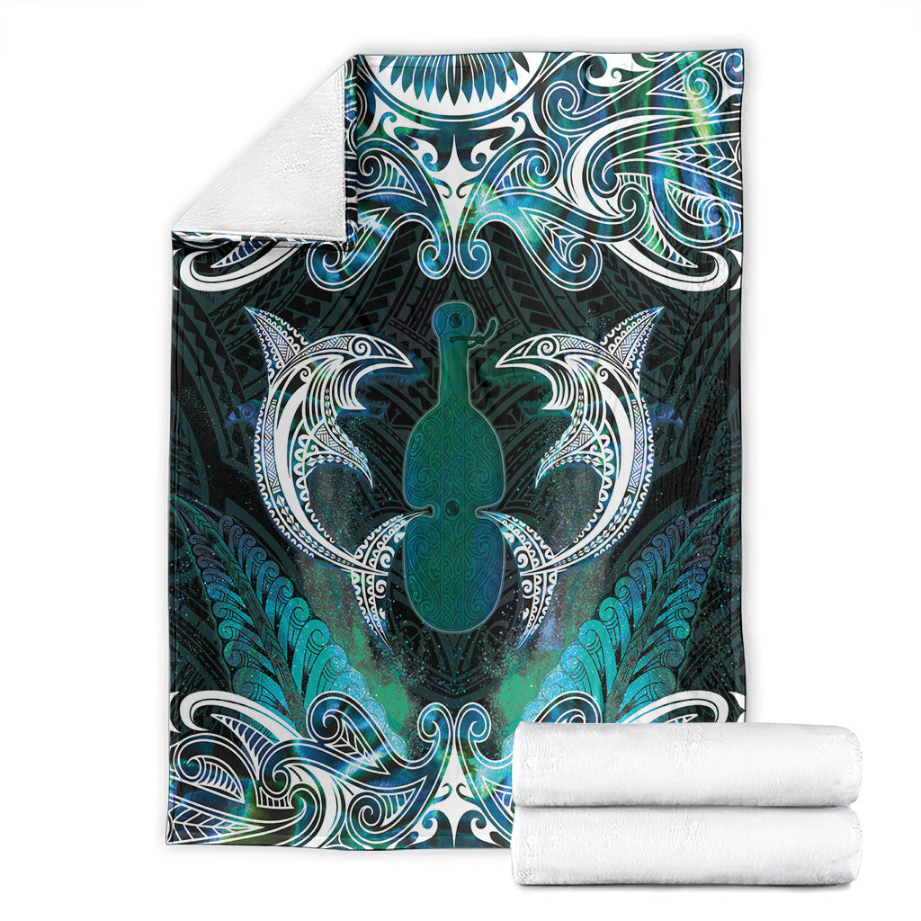 New Zealand Kotiate Weapon Blanket Aotearoa Mango Paua Shell Maori Pattern LT22 - Polynesian Pride