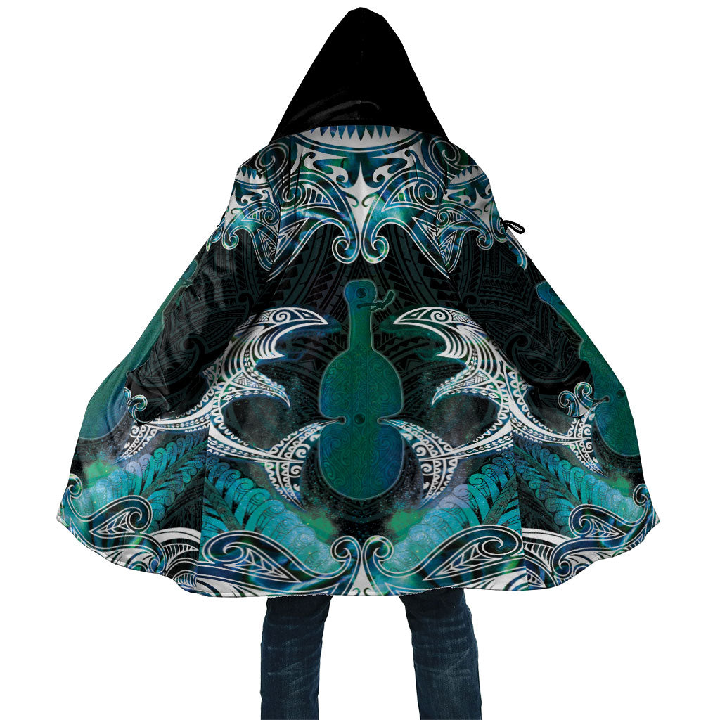 New Zealand Kotiate Weapon Cloak Aotearoa Mango Paua Shell Maori Pattern LT22 Unisex Blue - Polynesian Pride
